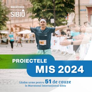 Cea de-a 13-a ediție a Maratonului Internațional Sibiu va cuprinde cel mai mare număr de cauze din istoria evenimentului. Alergătorii vor putea susține, la MIS 2024, nu mai puțin de 51 de cauze!